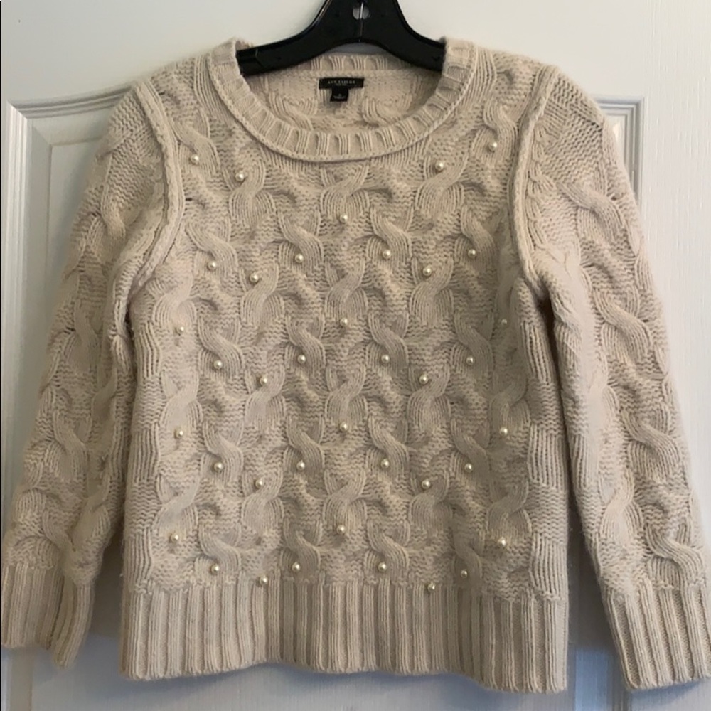 Ann Taylor Pearl Wool Sweater